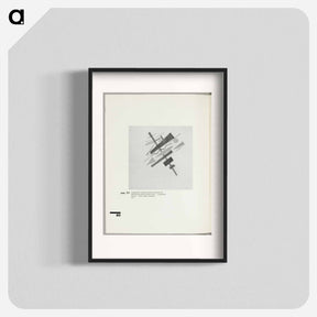 アートポスター-Combined Suprematistic Composition. (Feeling of Metallic Sounds - Dynamic) (Pale - Metallic Colour) - カジミール マレーヴィチ Poster.