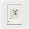 アートポストカード-Combined Suprematistic Composition. (Feeling of Metallic Sounds - Dynamic) (Pale - Metallic Colour) - カジミール マレーヴィチ Postcard.