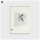 アートポストカード-Combined Suprematistic Composition. (Feeling of Metallic Sounds - Dynamic) (Pale - Metallic Colour) - カジミール マレーヴィチ Postcard.