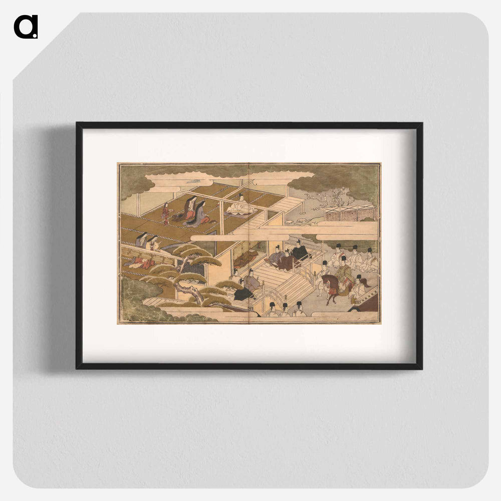 Picture Book with Playful Poems for the Young God Ebisu - 喜多川 歌麿 Poster.