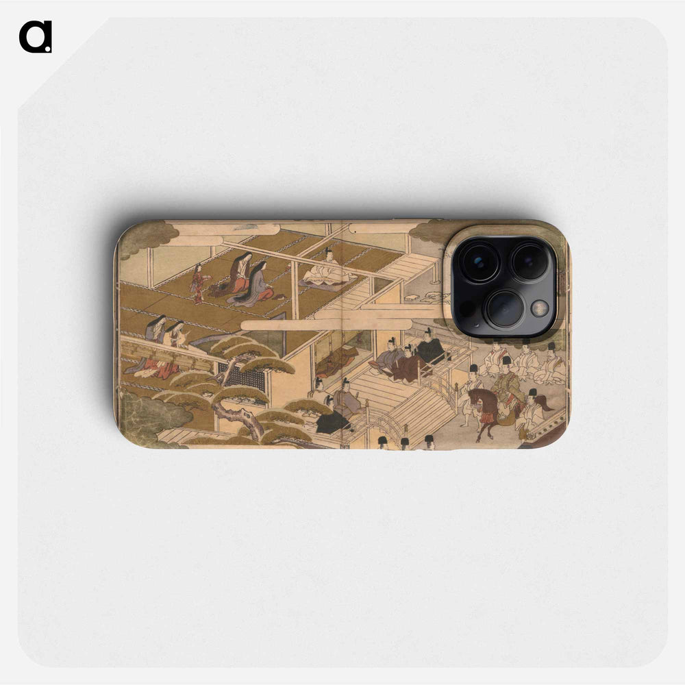 Picture Book with Playful Poems for the Young God Ebisu - 喜多川 歌麿 Phone Case.