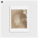 アートポストカード-Child's Head With Flowers - オディロン ルドン Postcard.
