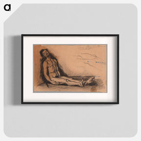 アートポスター-Study for L'Autopsie - ポール セザンヌ Poster.