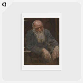 アートポストカード-Study of an old man - トーマス エイキンズ Postcard.