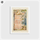 アートポストカード-Songs of Innocence and of Experience: Night - ウィリアム ブレイク Postcard.