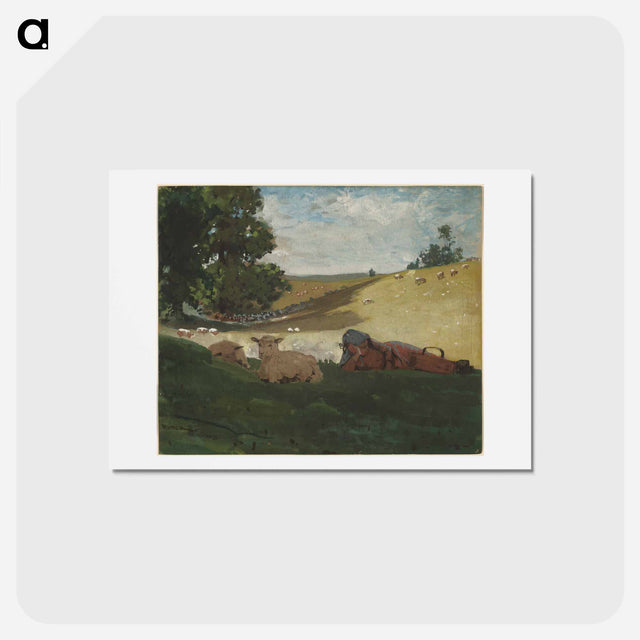 アートポストカード-Warm Afternoon - ウィンスロー ホーマー Postcard.