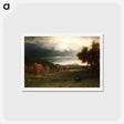 アートポストカード-Autumn Landscape - アルバート ビアスタット Postcard.