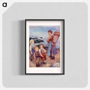 アートポスター-Mussel-Fishers at Berneval
 - バーンズ・コレクション Poster.