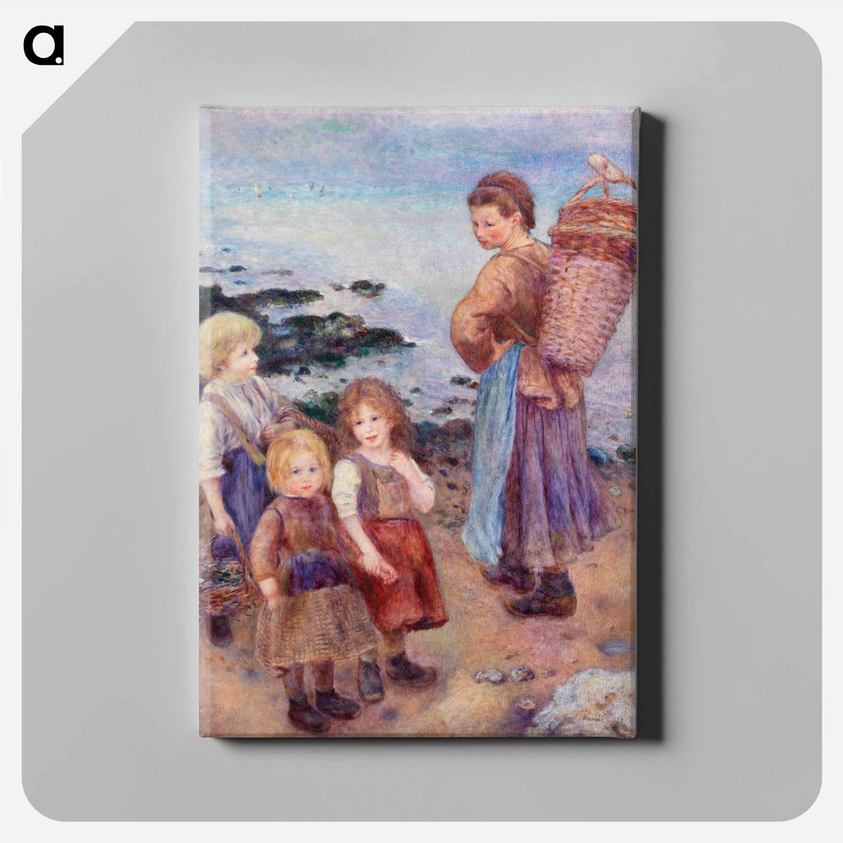 アートパネル-Mussel-Fishers at Berneval
 - バーンズ・コレクション Canvas.