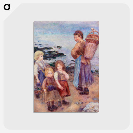 アートポストカード-Mussel-Fishers at Berneval
 - バーンズ・コレクション Postcard.