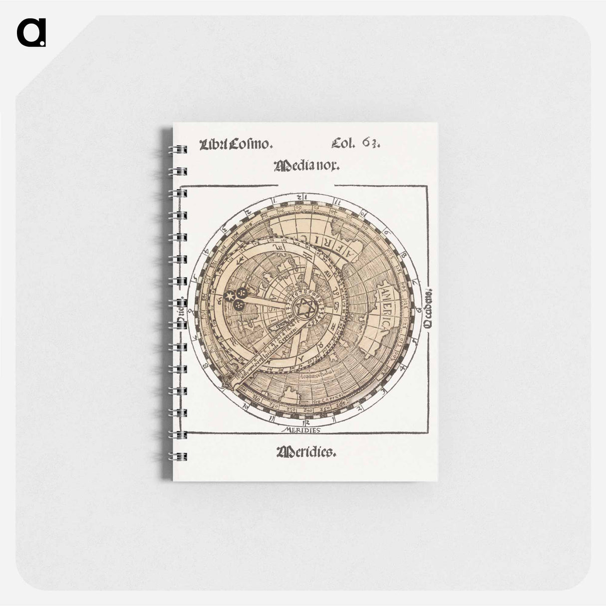 アートメモ帳-Circular World Map
 - ボストン公共図書館 Memo.