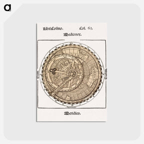 アートポストカード-Circular World Map
 - ボストン公共図書館 Postcard.