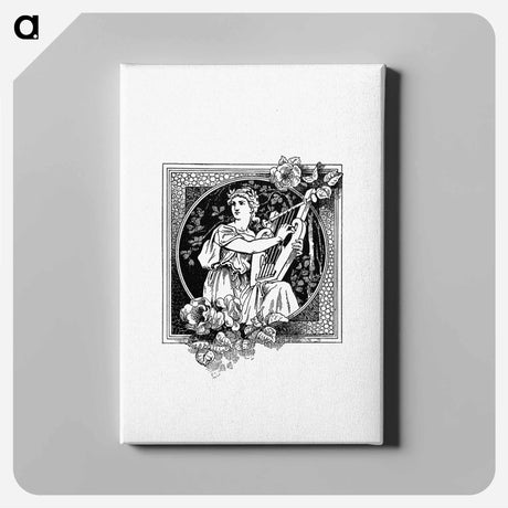 アートパネル-Greek Female Character Badge, Heraldic Design
 - 大英図書館 Canvas.