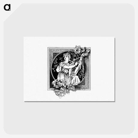 アートポストカード-Greek Female Character Badge, Heraldic Design
 - 大英図書館 Postcard.