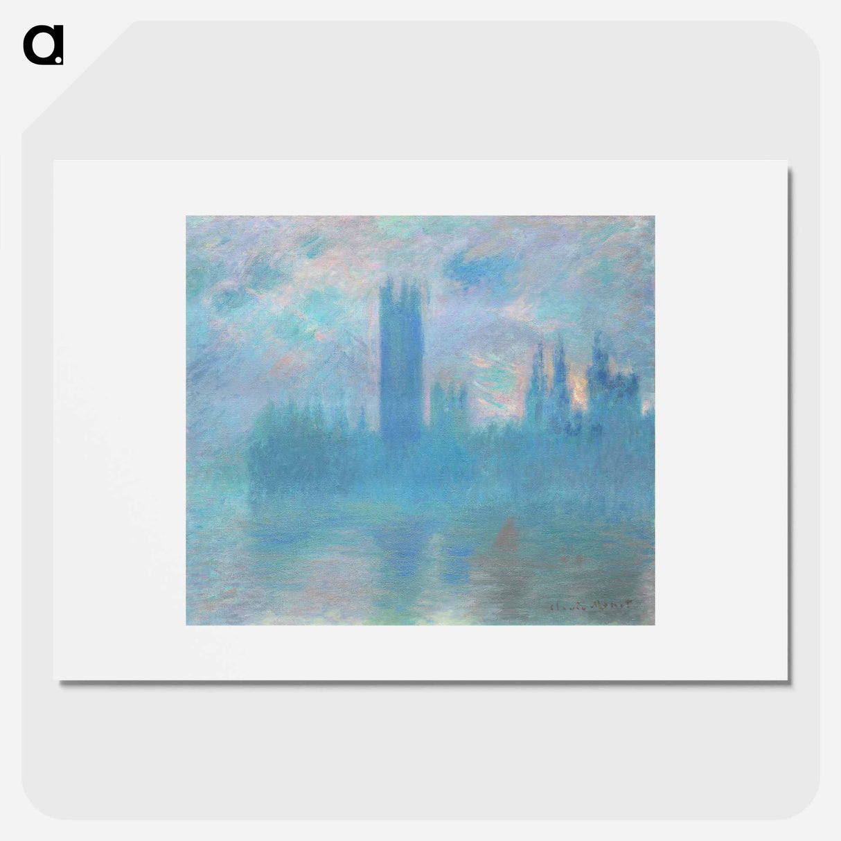 Houses of Parliament, London - クロード モネ Poster.