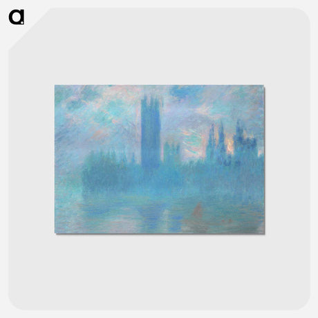 アートポストカード-Houses of Parliament, London - クロード モネ Postcard.