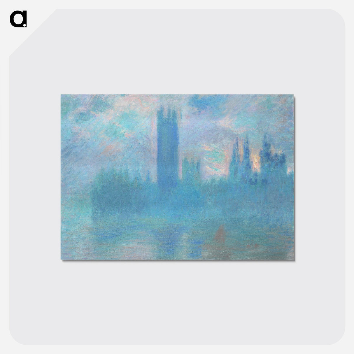 Houses of Parliament, London - クロード モネ Postcard.