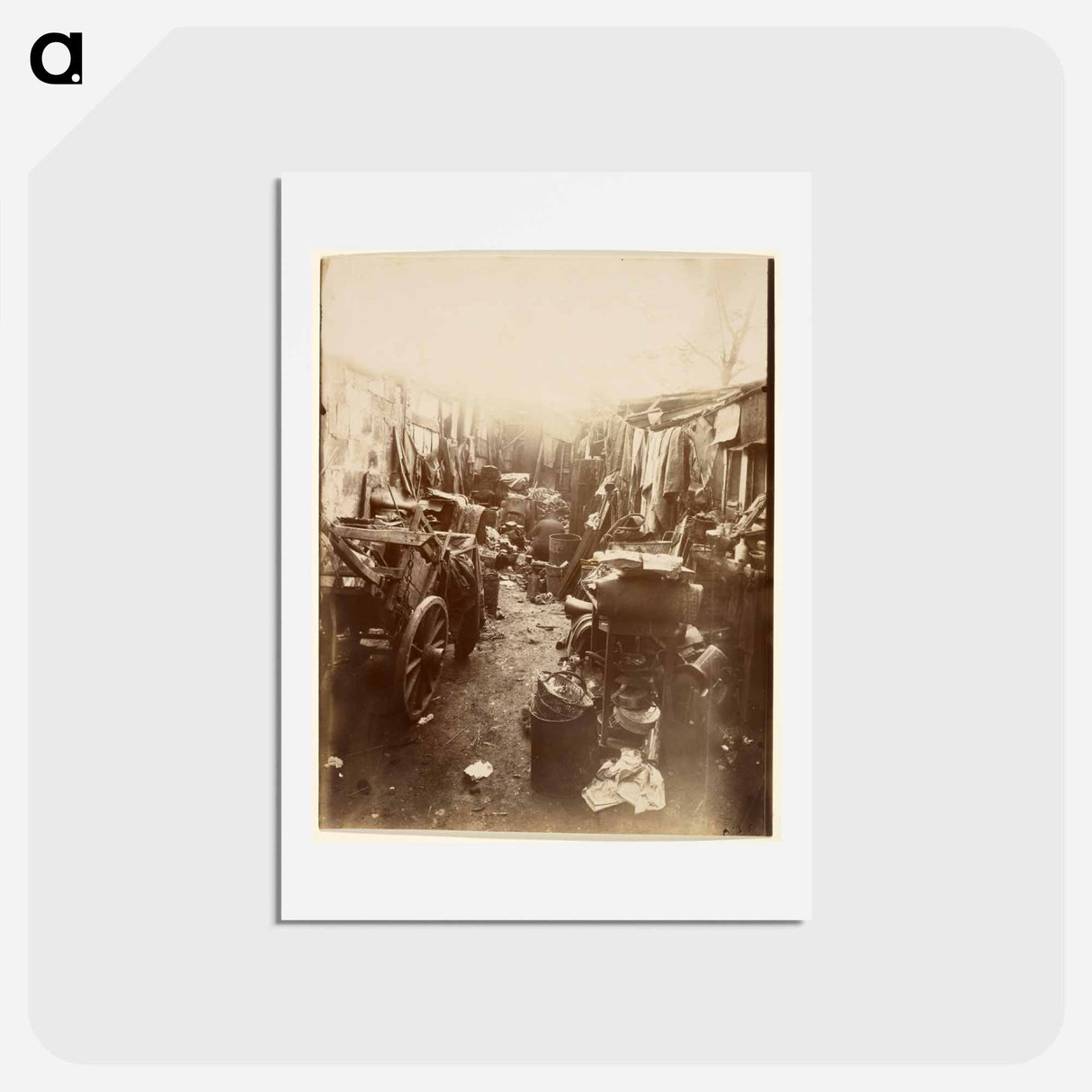 アートポストカード-Porte d'Ivry
 - ウジェーヌ アジェ Postcard.