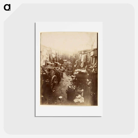 アートポストカード-Porte d'Ivry
 - ウジェーヌ アジェ Postcard.