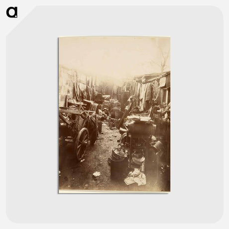 アートポストカード-Porte d'Ivry
 - ウジェーヌ アジェ Postcard.