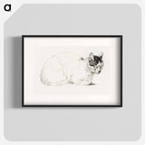 Sketch of a cat - ジャン ベルナール Poster.