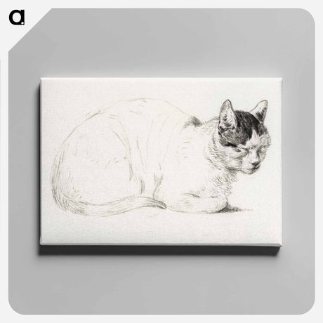 アートパネル-Sketch of a cat - ジャン ベルナール Canvas.