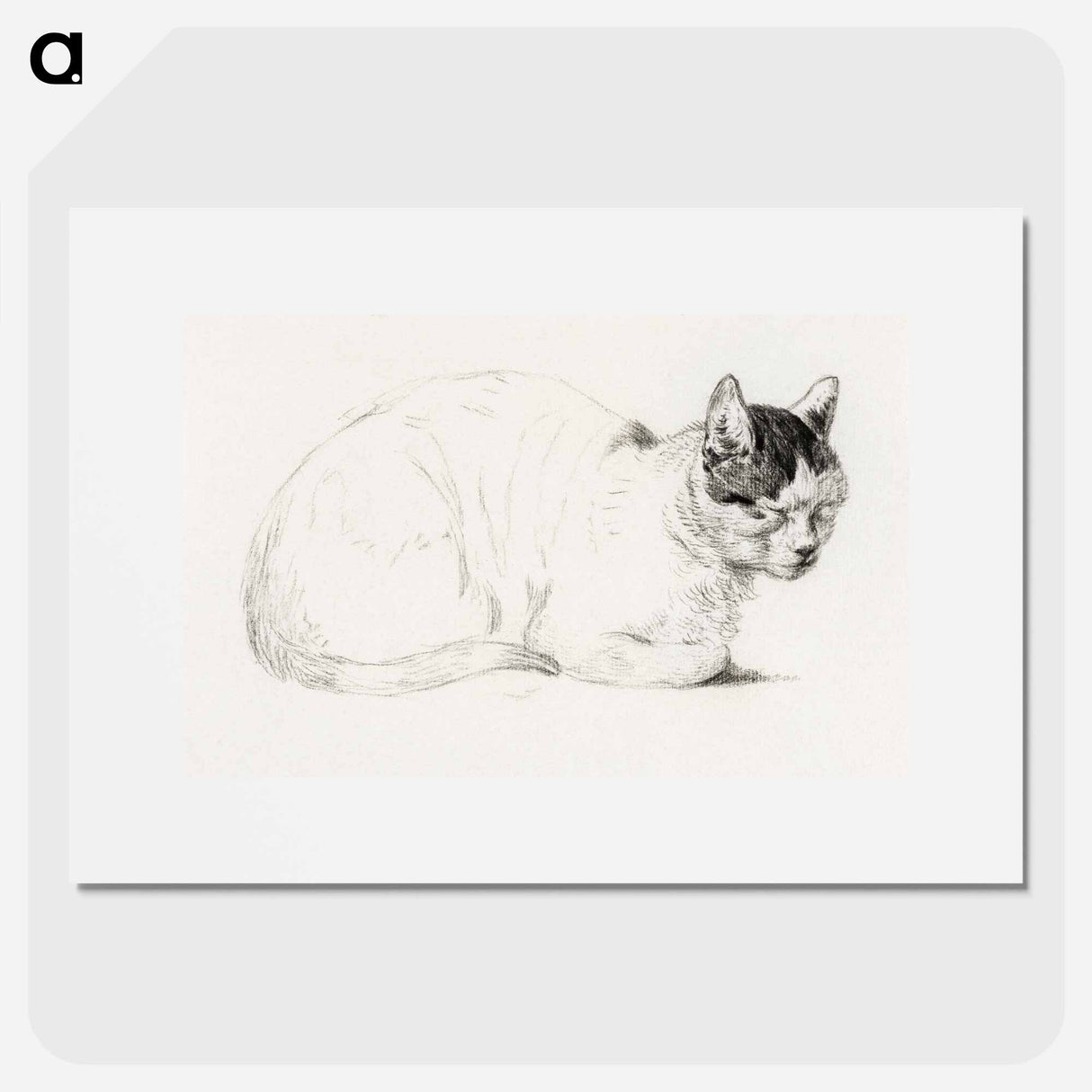 Sketch of a cat - ジャン ベルナール Poster.