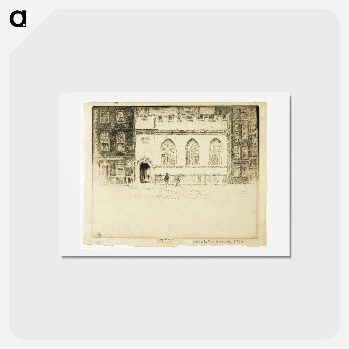 アートポストカード-Clifford's Inn Hall
 - ジョセフ ペネル Postcard.