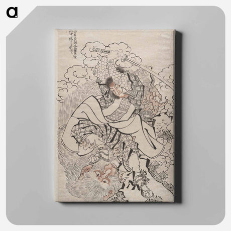 アートパネル-Katsushika Hokusai’s samurai, Album of Sketches - 葛飾 北斎 Canvas.