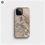 Katsushika Hokusai's samurai, Album of Sketches - Katsushika Hokusai Phone Case.