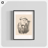 アートポスター-Self-Portrait - ポール セザンヌ Poster.