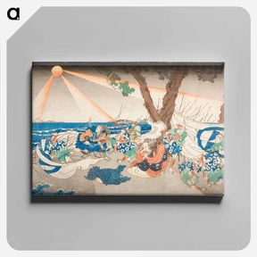 アートパネル-At the Execution Ground of Tatsunokuchi, Sagami Province - 歌川 国芳 Canvas.