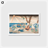 At the Execution Ground of Tatsunokuchi, Sagami Province - 歌川 国芳 Postcard.