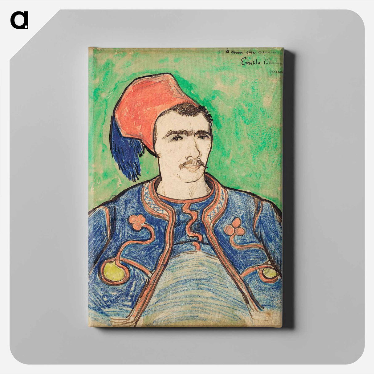 The Zouave - Vincent van Gogh Canvas.