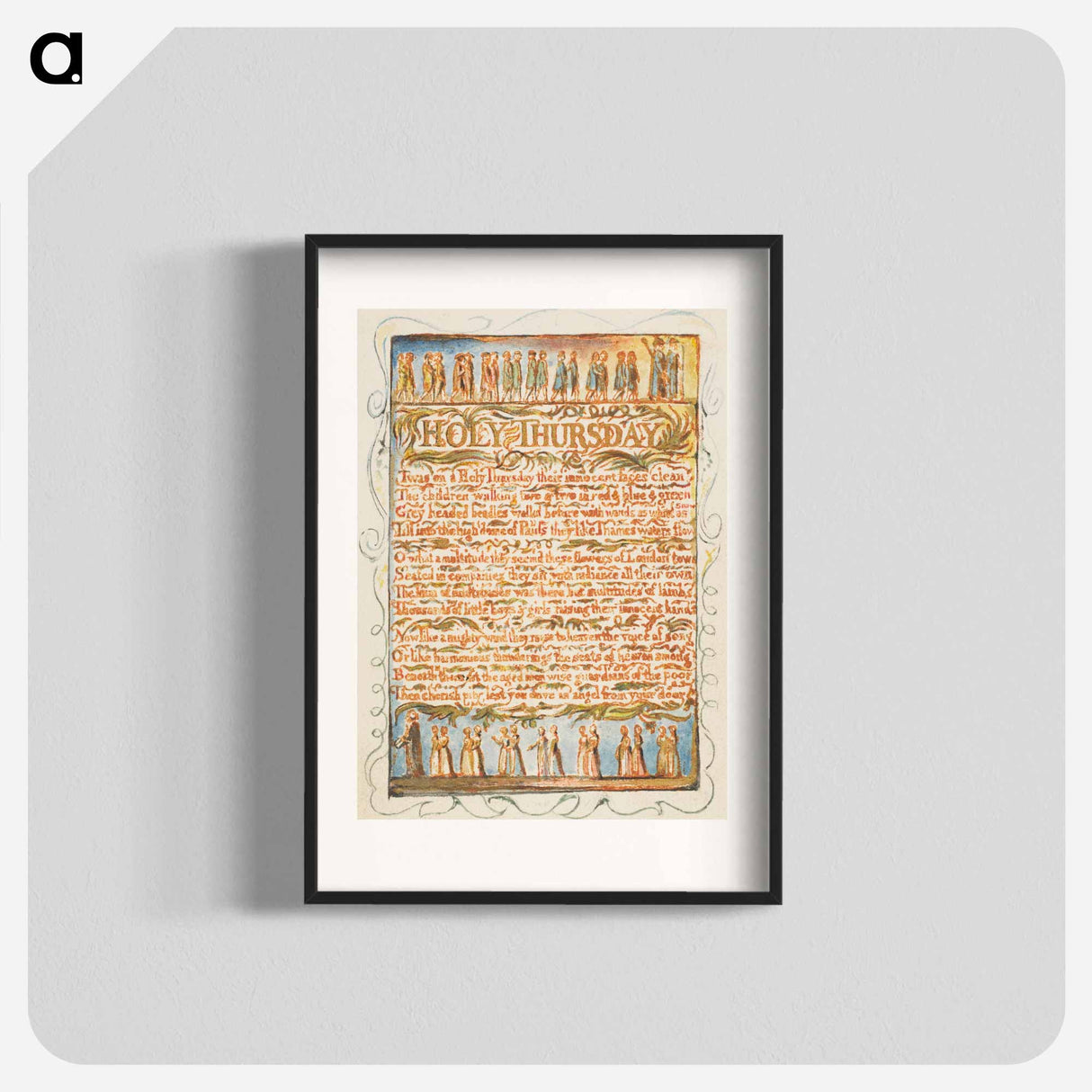 アートポスター-Songs of Innocence and of Experience: Holy Thursday - ウィリアム ブレイク Poster.