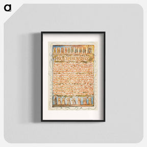 アートポスター-Songs of Innocence and of Experience: Holy Thursday - ウィリアム ブレイク Poster.