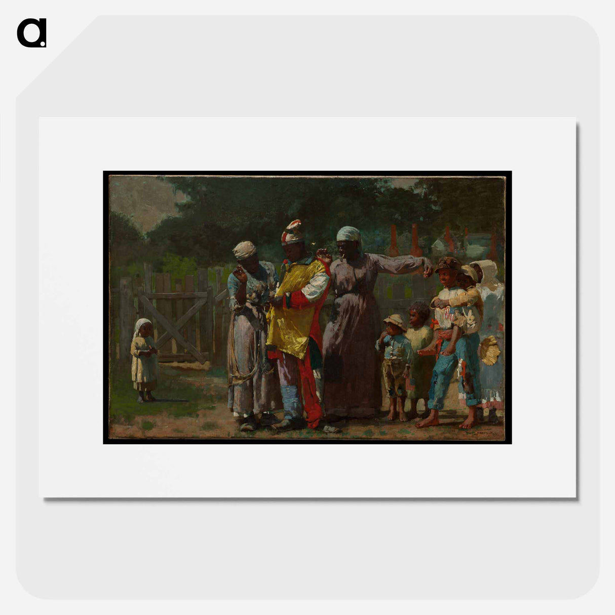 Dressing for the Carnival - Winslow Homer Poster.