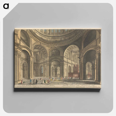 アートパネル-A Curious Perspective View of the Inside of St. Paul's Cathedral, Shewing part of the Dome, the Piers and Arches which support it; and the Entrances into the Choir and the Isles
 - イェール大学アートギャラリー Canvas.