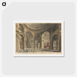 アートポストカード-A Curious Perspective View of the Inside of St. Paul's Cathedral, Shewing part of the Dome, the Piers and Arches which support it; and the Entrances into the Choir and the Isles
 - イェール大学アートギャラリー Postcard.