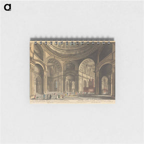 アートメモ帳-A Curious Perspective View of the Inside of St. Paul's Cathedral, Shewing part of the Dome, the Piers and Arches which support it; and the Entrances into the Choir and the Isles
 - イェール大学アートギャラリー Memo.