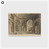 アートポストカード-A Curious Perspective View of the Inside of St. Paul's Cathedral, Shewing part of the Dome, the Piers and Arches which support it; and the Entrances into the Choir and the Isles
 - イェール大学アートギャラリー Postcard.