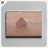 Grainstack, Sun in the Mist - Claude Monet Canvas.