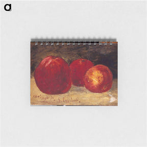 アートメモ帳-Three Red Apples - ギュスターヴ クールベ Memo.