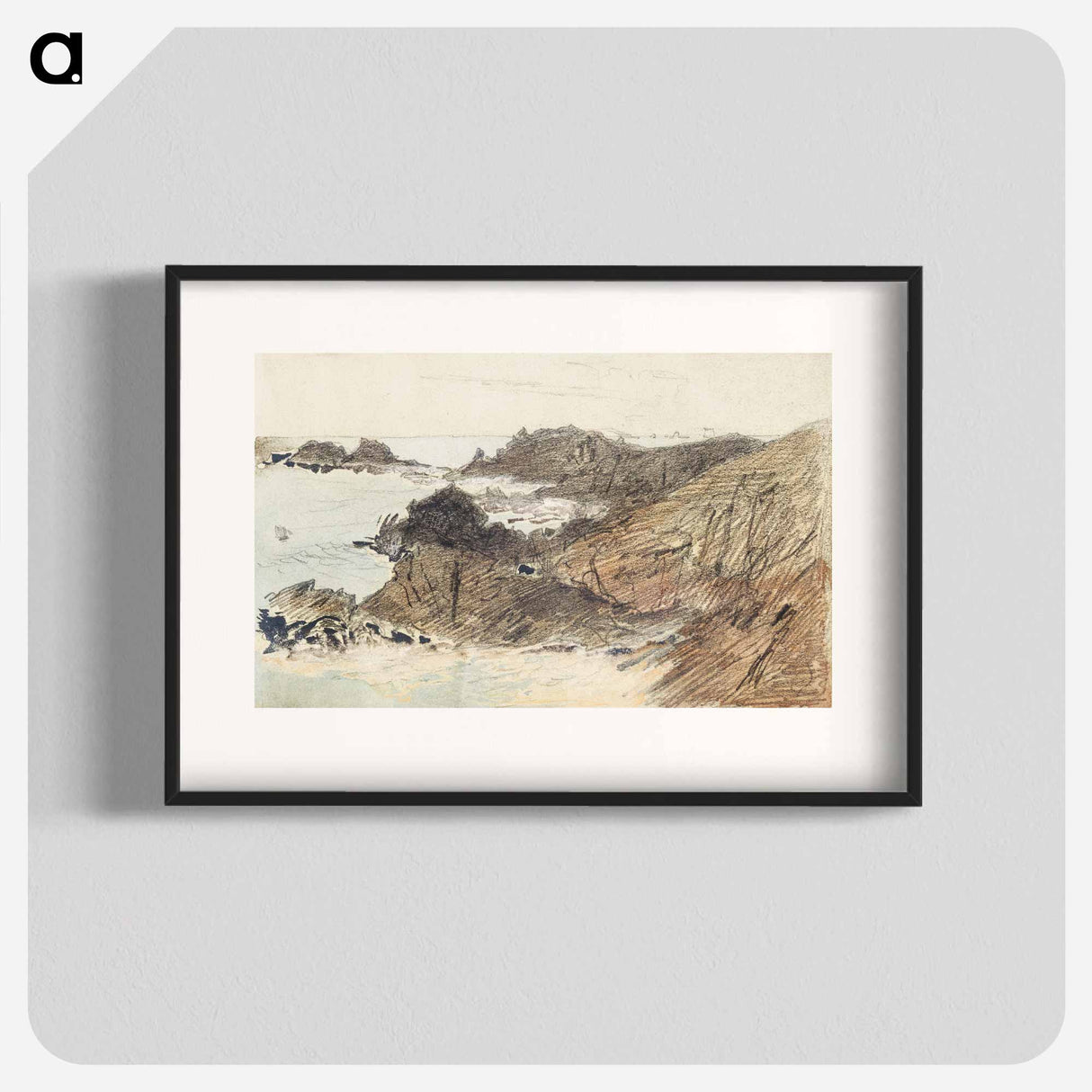 Rocky Coast - John Singer Sargent Poster.
