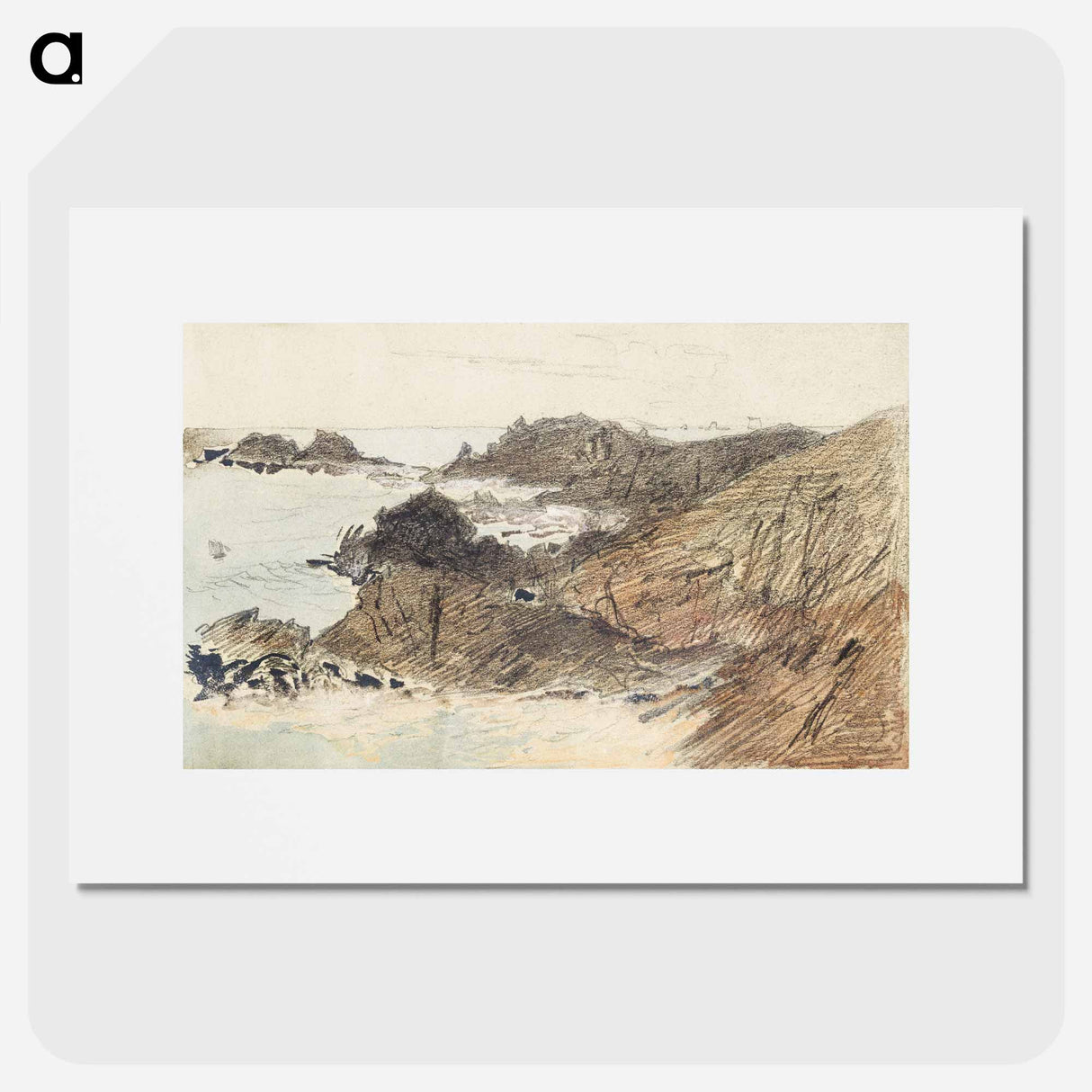 Rocky Coast - John Singer Sargent Poster.