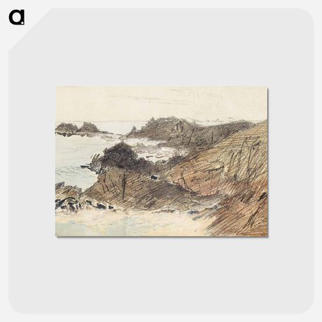 アートポストカード-Rocky Coast - ジョン シンガー サージェント Postcard.