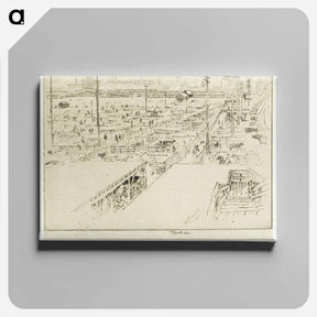 アートパネル-Stock Yards, Chicago
 - ジョセフ ペネル Canvas.
