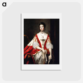 アートポストカード-The Countess of Dartmouth - ジョシュア レノルズ Postcard.