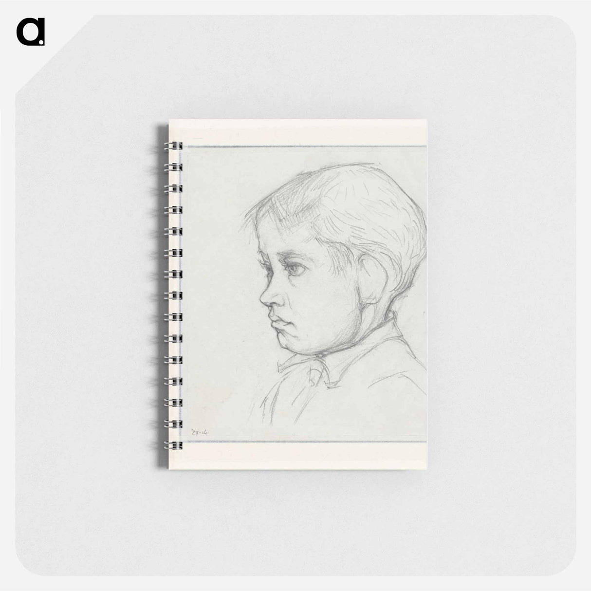 Portret van een onbekende jongen - ユリー デ フラーハ Memo.