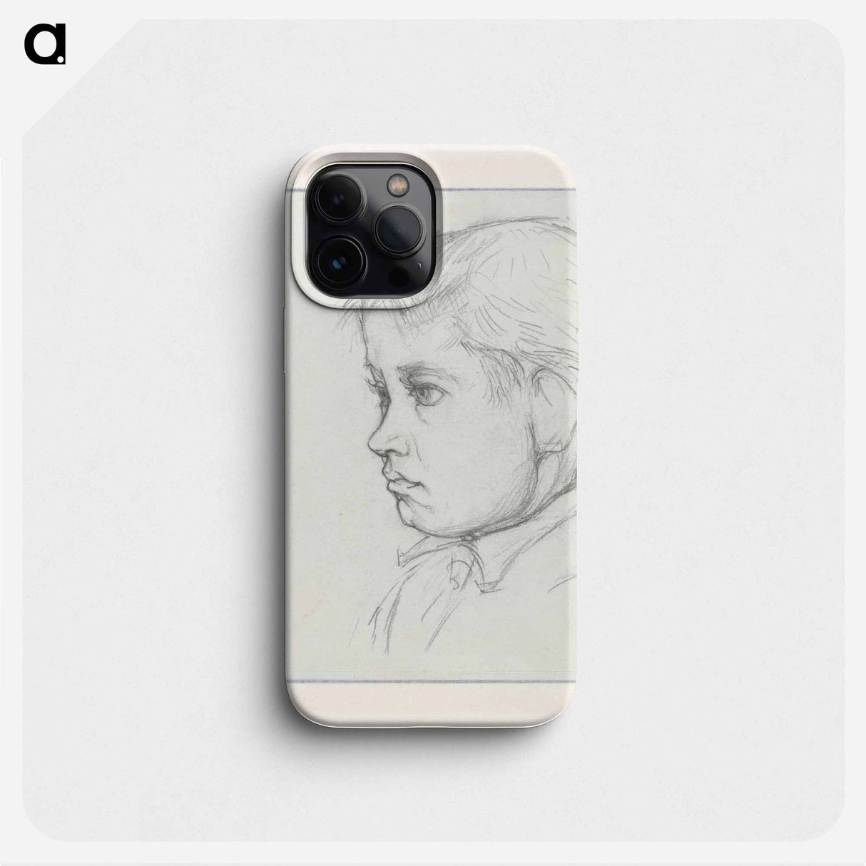 Portrait of an elderly man - Julie de Graag Phone Case.